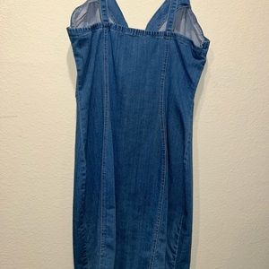 Long jean zip dress